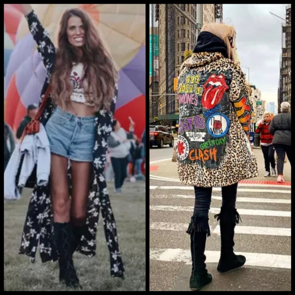 Minnetonka 1968 Blk Suede Front Lace Up Knee High Fringe Moccasin Boots 8-9 NWOT - Picture 8 of 16